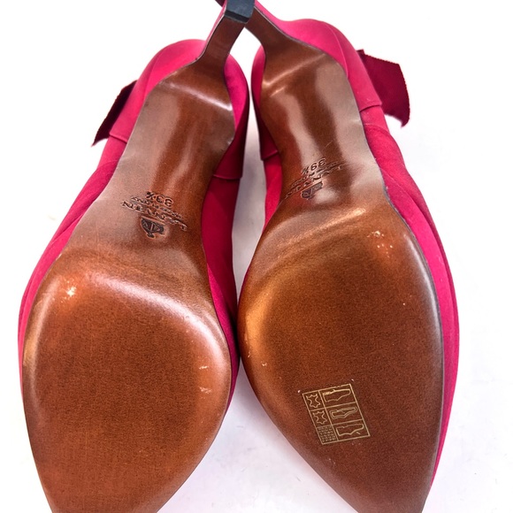 Lanvin red satin pumps - Picture 7 of 7